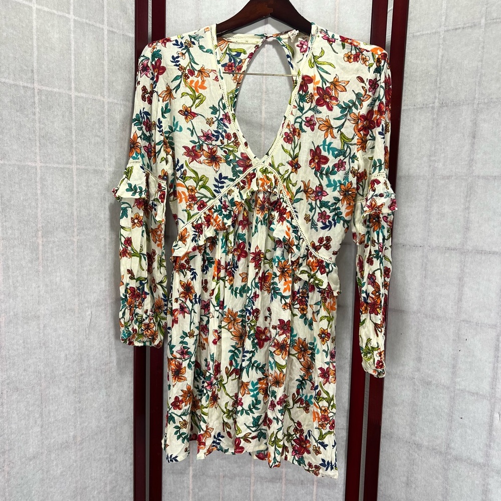 RAGA Anthropologie Multicolor Floral Dress